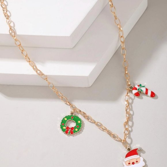 NEW Santa Christmas Pendant Necklace - Picture 3 of 3